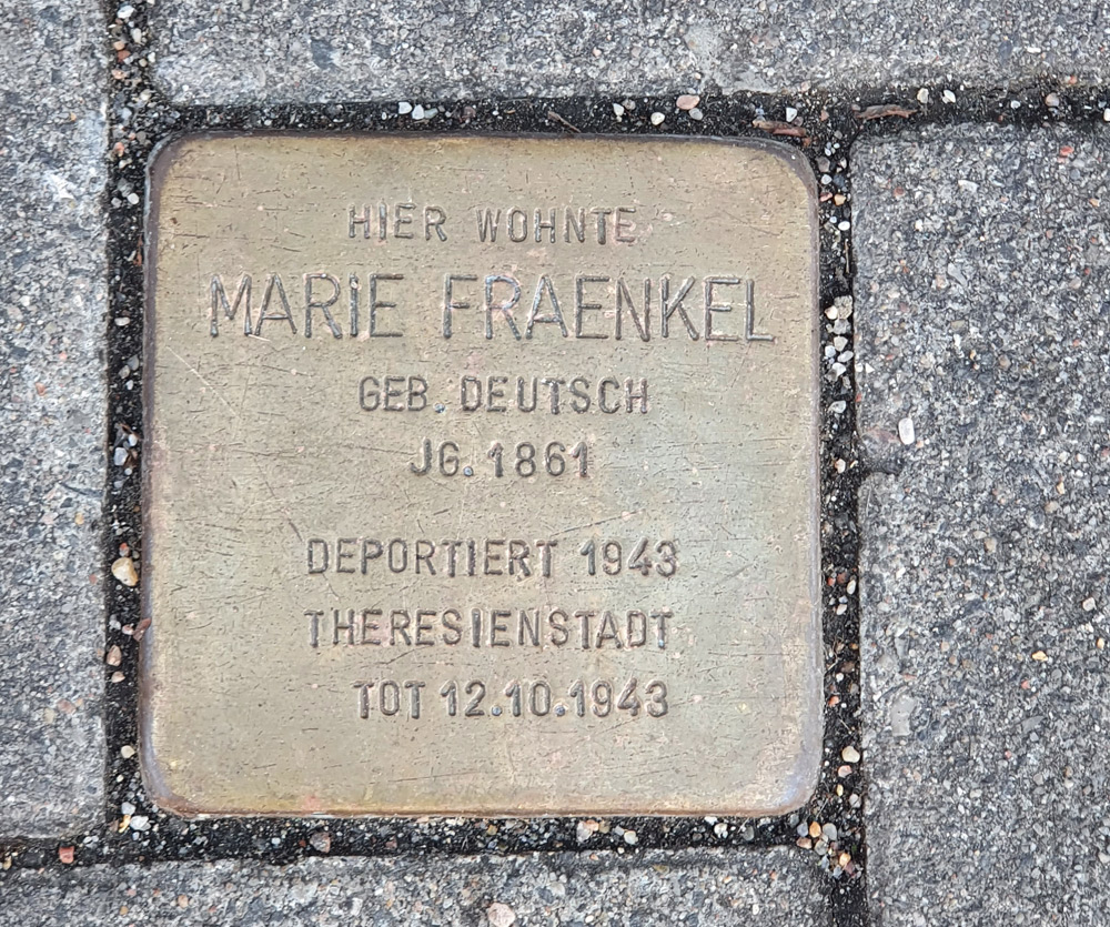 3524 Stolperstein Marie Fraenkel